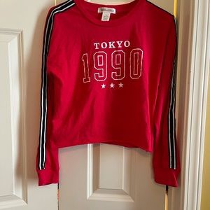 Red long sleeve shirt